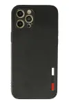 Apple iPhone 12 Pro Max Kılıf Loop Deri Silikon - Siyah-1