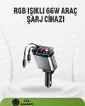 Ford, Opel, Volvo, Skoda Araçlar için 66W Çoklu Hızlı Şarj Cihazı-1