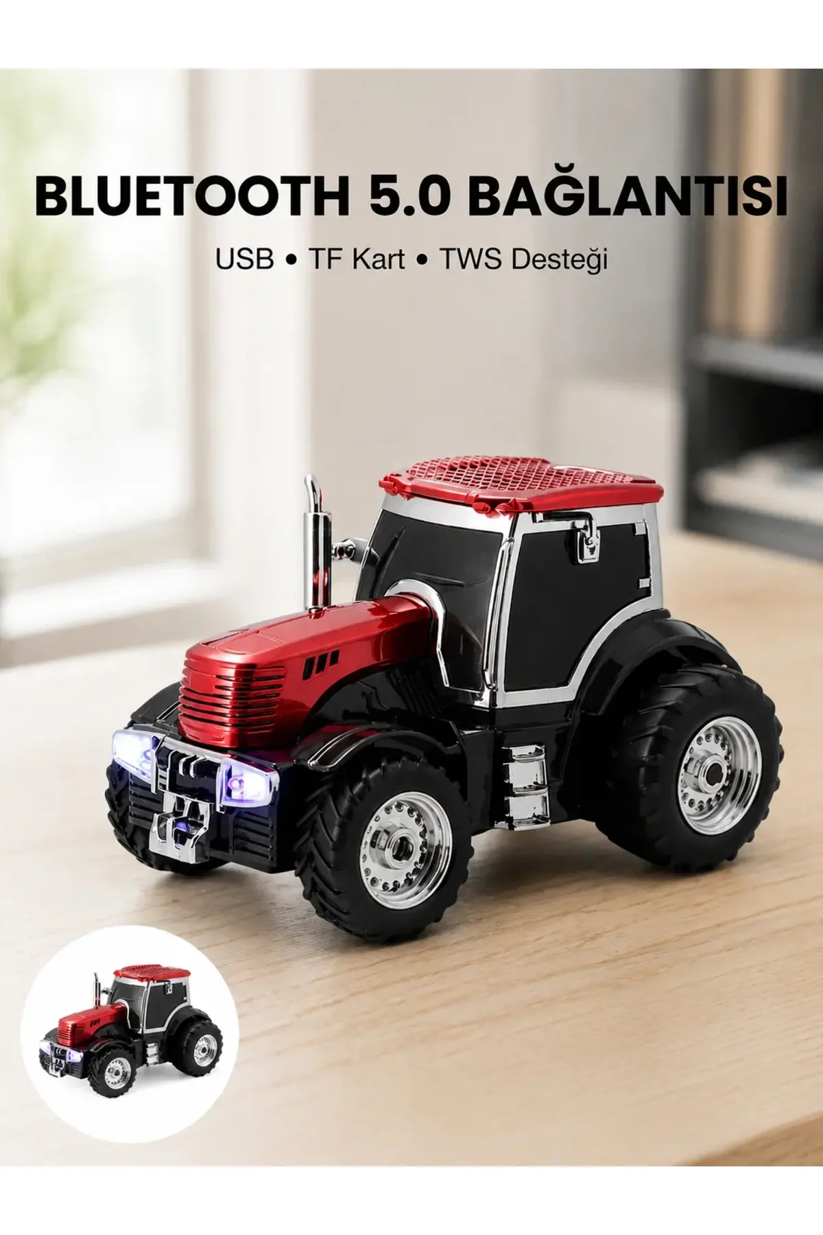 LED Işıklı Kablosuz Bluetooth Hoparlör Güçlü Ses Çıkışı