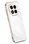 Xiao Red Note 14 Pro 5G Kılıf Volet Silikon - Beyaz-1