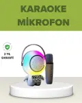 Astronot Tasarımlı Bluetooth Speaker ve Kablosuz Mikrofon Karaoke Seti-1