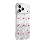 Onegif Apple İphone 17 Pro sk Simli Magsafe Kapak - Desen 5-3