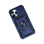 Apple İphone 14 Pro Kılıf Pars Lens Yüzüklü Silikon - Lacivert-3