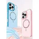 Apple İphone 15 Pro Max Live Diamond Magsafe Kapak - Yeşil-2