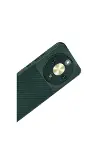 Huawei Honor Magic 8 Lite Auto Focus Karbon Kapak - Koyu Yeşil-2
