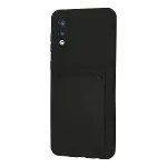 Samsung Galaxy A02 Kılıf Kelvin Kartvizitli Silikon - Siyah-3