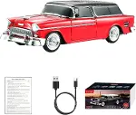 Retro Klasik Araba Bluetooth Hoparlör Kablosuz HD Ses FM Radyo YG-1955-1