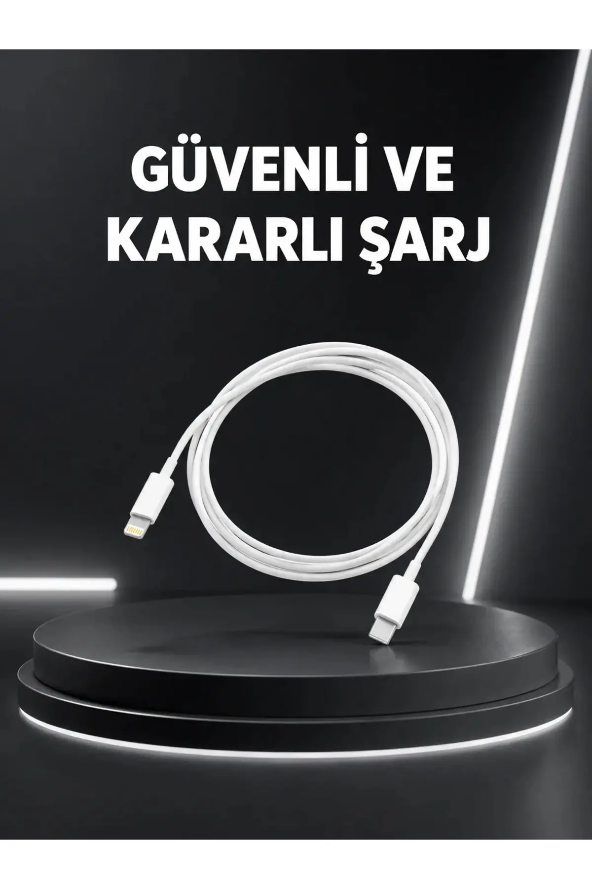Dayanıklı TPE Lightning Kablo – 30W Hızlı Şarj ve Veri Transferi