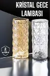 Gece Lambası Kristal Lamba Dokunmatik Şarjlı Hediyelik-1