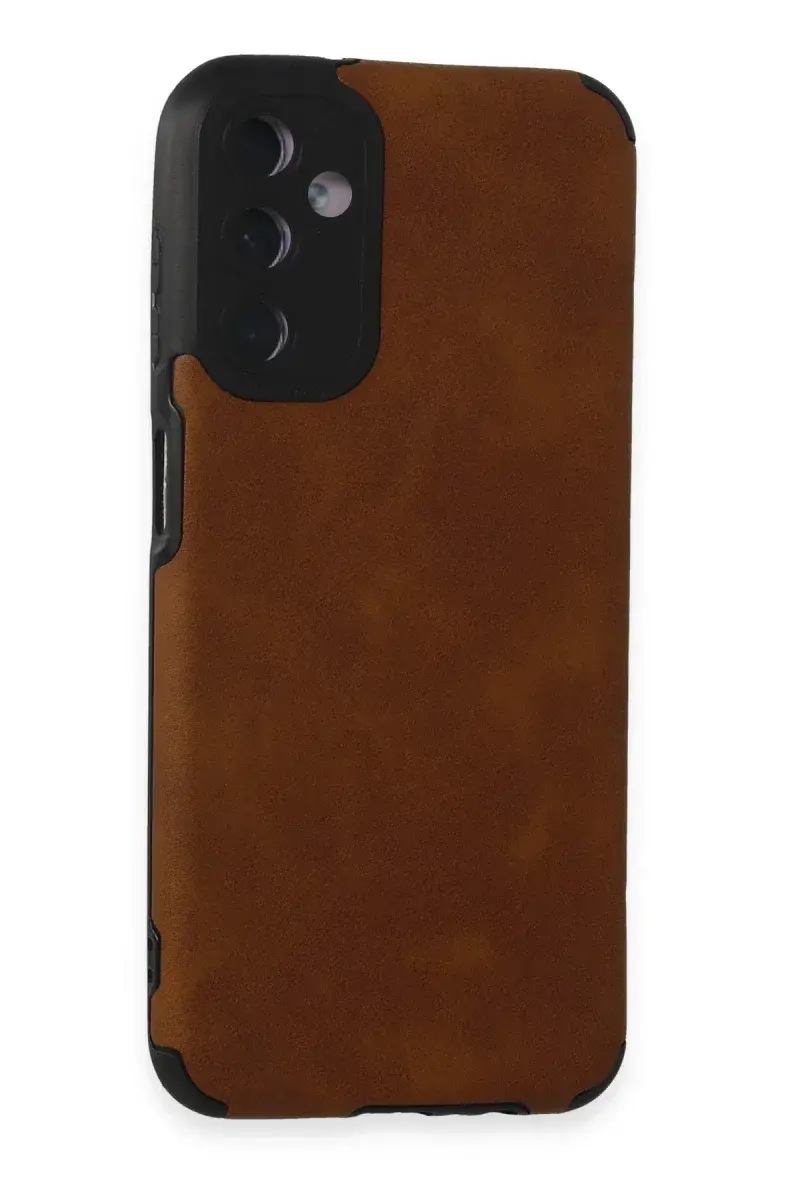 Samsung Galaxy M14 5G Kılıf Loop Deri Silikon - Kahverengi