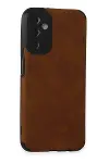 Samsung Galaxy M14 5G Kılıf Loop Deri Silikon - Kahverengi-1