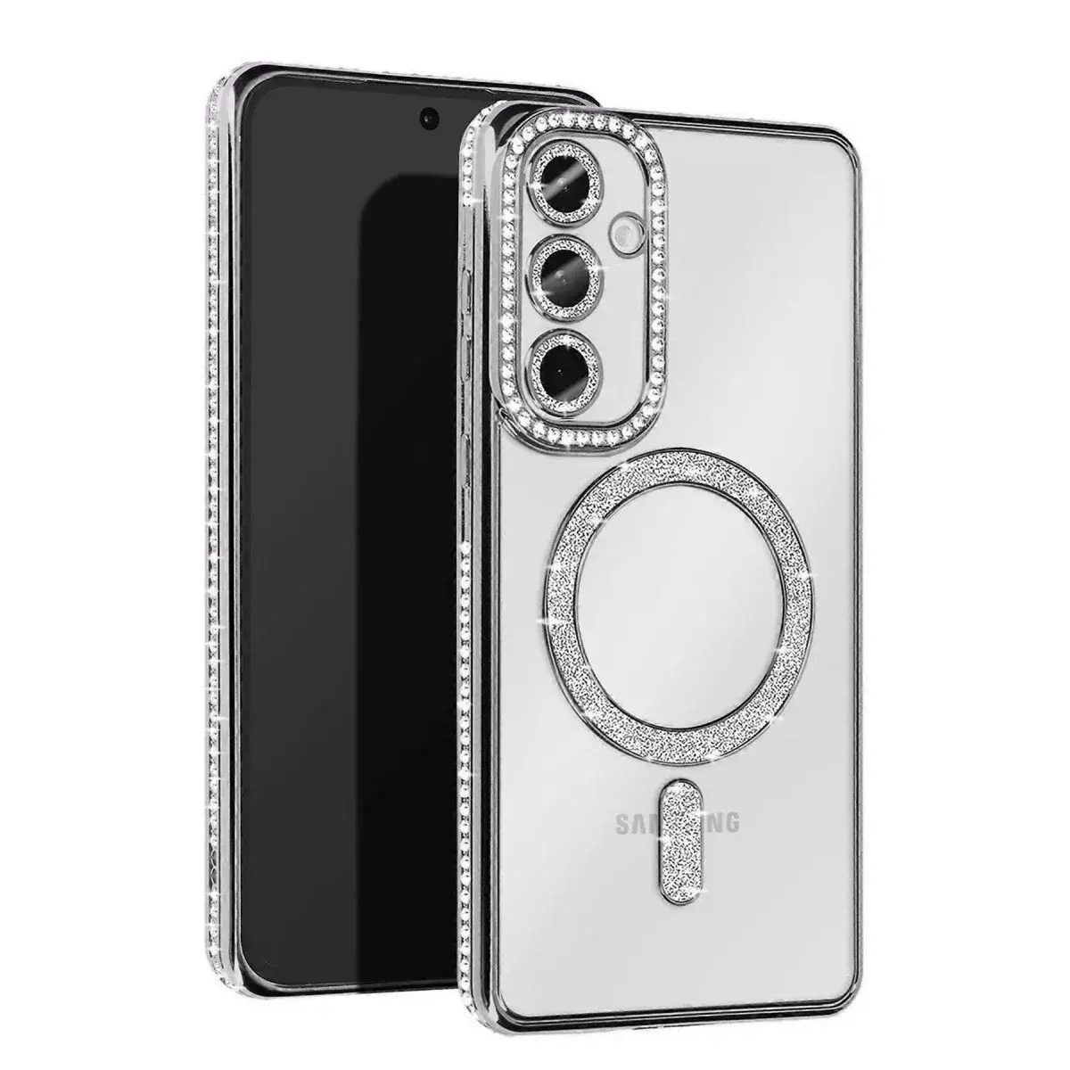 Samsung Galaxy S25 Edge Joke Simli Magneticsafe Kılıf - Gümüş