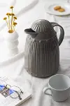 1 LT Isı Yalıtımlı Çay Ve Soğuk Su Termosu Gri (12 Saat Sıcak Tutar& İçi Camdır)-2