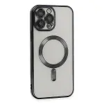 Apple İphone 15 Pro Max Kılıf Kross Magneticsafe Kapak - Siyah-2