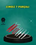 Antistatik 7’li Hassas Cımbız Takımı Manyetik Olmayan Uçlu-1