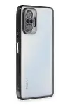 Xiao Red Note 10 Pro Kılıf Razer Lensli Silikon - Siyah-1