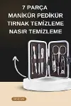 Manikür Pedikür Seti İkili Set El ve Ayak Bakımı Nasır Tezleme Protez Tırnak Çıkarma-2