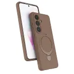 Samsung Galaxy S26 Regal Magsafe Standlı Kapak - Çöl Titanyum-1