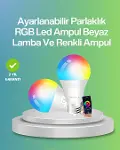 9 Watt Beyaz Işık ve Renk Ayarlı Akıllı LED Ampul-1