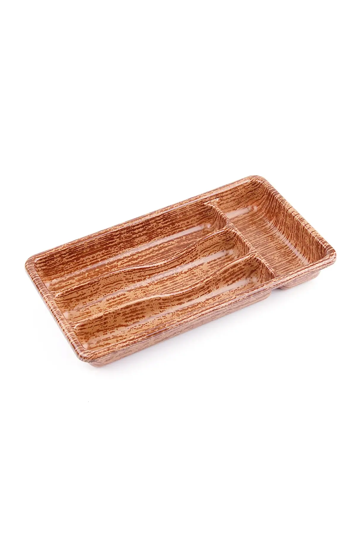 Ahşap Renk - 4 Bölmeli Çekmece İçi Kaşıklık 36X20CM