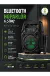 10W Güçlü Ses Performanslı Bluetooth Karaoke Hoparlörü-1