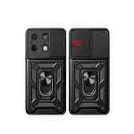 Xiao Poco X6 Pro Kılıf Pars Lens Yüzüklü Silikon - Yeşil-3