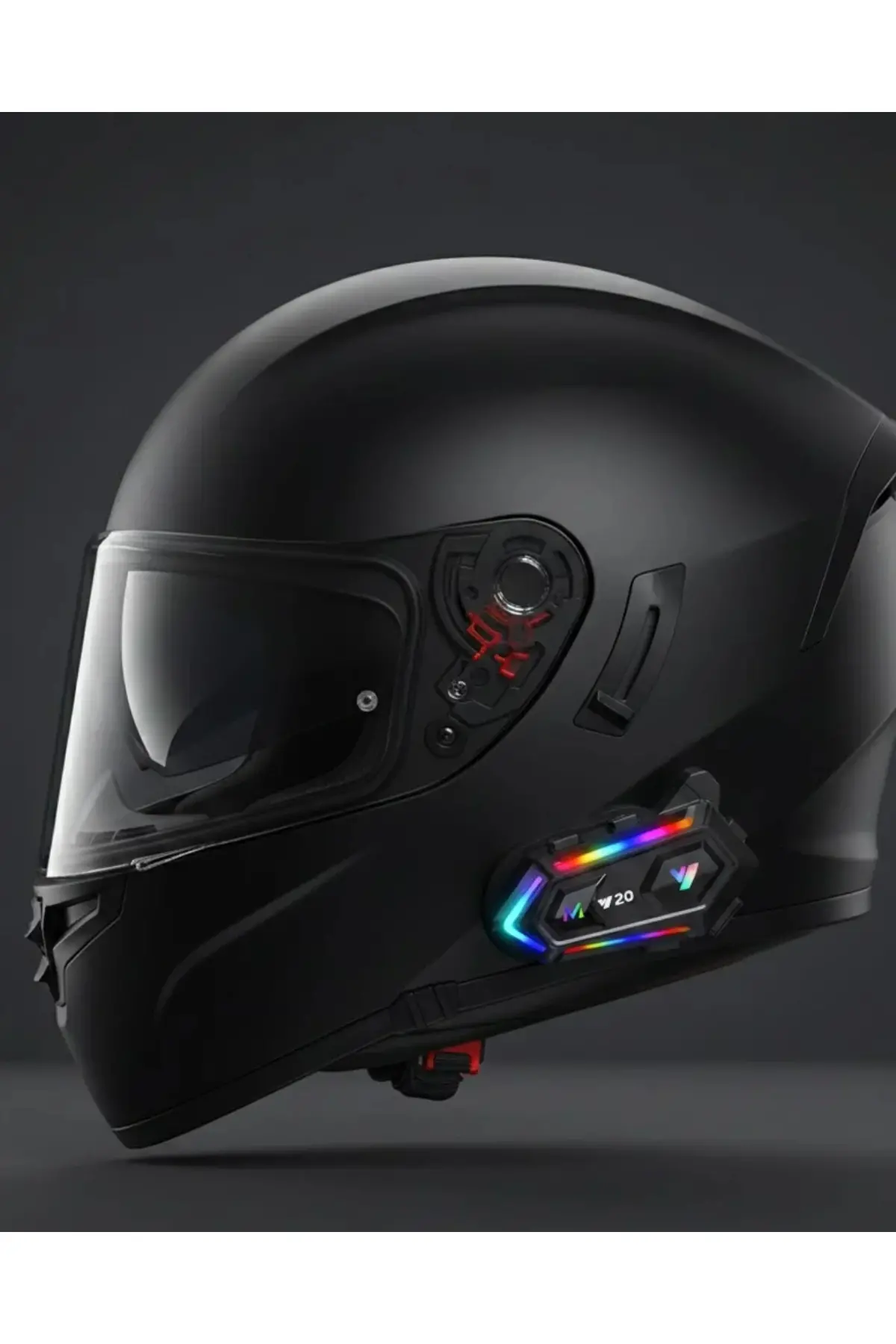 Yeni Nesil Bluetooth 5.3 Motosiklet Intercom RGB Işıklı 1000m Mesafeli