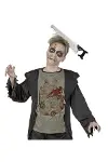 Kafaya Saplanmış Halloween Kanlı Testere Şaka Tacı-4
