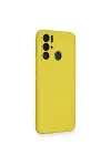 Tecno Pova Neo Kılıf Nano içi Kadife Silikon - Sarı-2