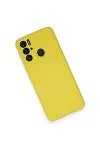 Tecno Pova Neo Kılıf Nano içi Kadife Silikon - Sarı-3