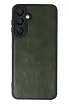 Samsung Galaxy A16 5G Kılıf Aras Deri Kapak - Koyu Yeşil-2