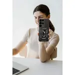 Samsung Galaxy S25 Ultra Kılıf Pars Lens Yüzüklü Silikon - Lacivert-3