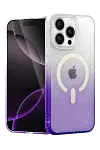 Apple iPhone 14 Pro Pummel Shiny Magsafe Kapak - Mor-1