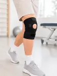 Kısa Diz Desteği Ligamentli Açık Diz Kapağı Cırtlı Ayarlanabilir Dizlik-1