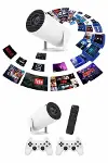 Full HD 8 GB Ayaklı Çift Kollu 4K Video Oyun Konsolu Taşınabilir Yeni Nesil-3