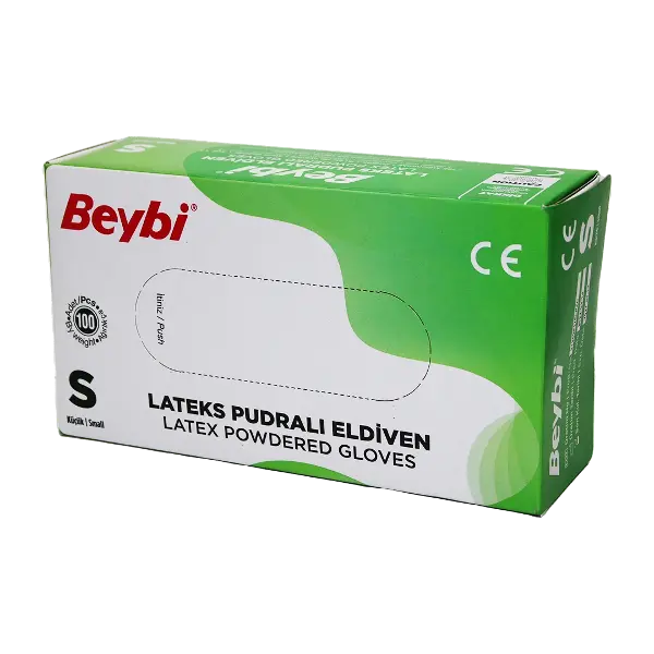 Beybi S Pudralı Muayene Eldiveni 100LÜ