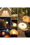 2’si 1 Arada 5 Farklı Işık Modlu Gün Işığı Şarjlı Kamp Lambası ve Makaralı 10 Metre Peri LED Işık –-2