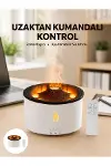 Alev Efektli Buhar Makinesi – Aromaterapi, Nemlendirme ve Işık Modlu Tasarım Yeni Nesil-1