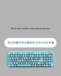 Kablosuz Klavye ve Mouse Seti – Sessiz Tuş, Retro Tasarım-3
