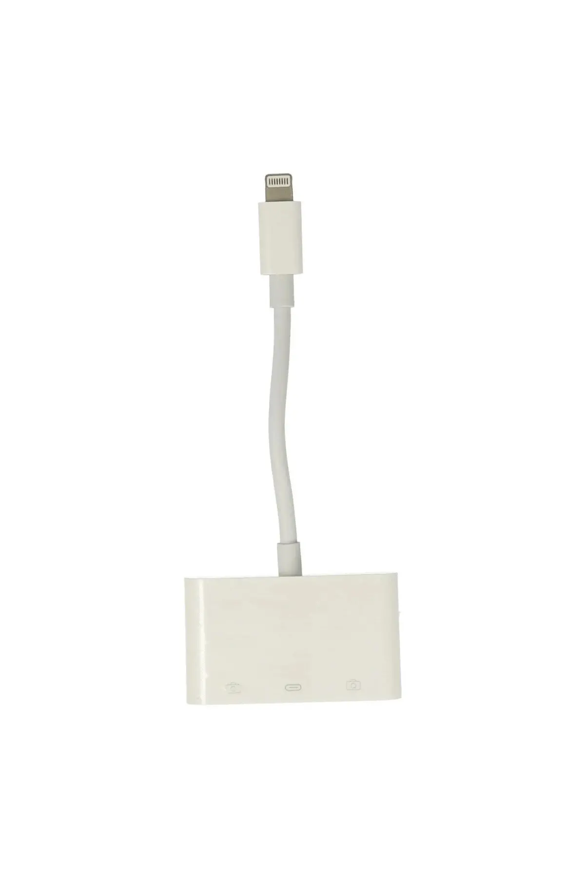 Apr23 Iphone Otg 3in1 - Beyaz