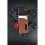 Apple İphone 17 Pro Sara Kartvizitli Deri Kılıf - Yeşil-4