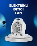 Mini Elektrikli Isıtıcı – 2000W Güç, Fanlı Isıtma, 3 Isı Modu-1