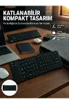 Kablosuz Katlanabilir Bluetooth Klavye Telefon Tablet Bilgisayar Uyumlu-1
