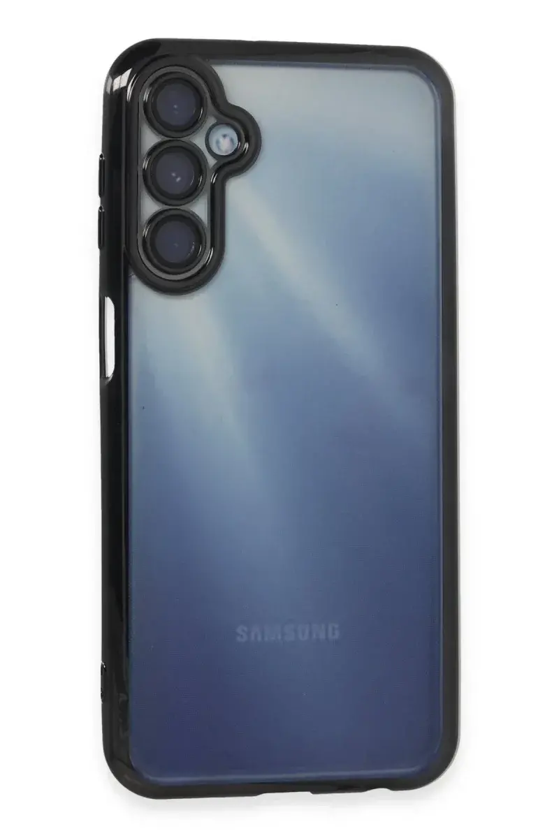 Samsung Galaxy A15 4G Kılıf Razer Lensli Silikon - Siyah