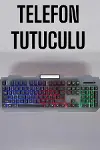 Q Klavye RGB Işıklı Klavye Ve Mouse Seti Kablolu Mouse Hediyeliş-1