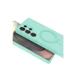 Samsung Galaxy S24 Ultra Regal Magsafe Standlı Kapak - Su Yeşili-3