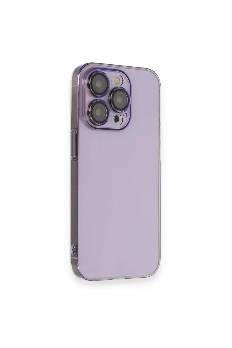 Apple iPhone 13 Pro Max Kılıf Armada Lensli Kapak - Lila