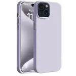 Apple iPhone 15 Plus Kılıf First Silikon - Lila-2