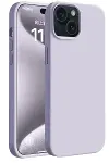 Apple iPhone 15 Plus Kılıf First Silikon - Lila-1