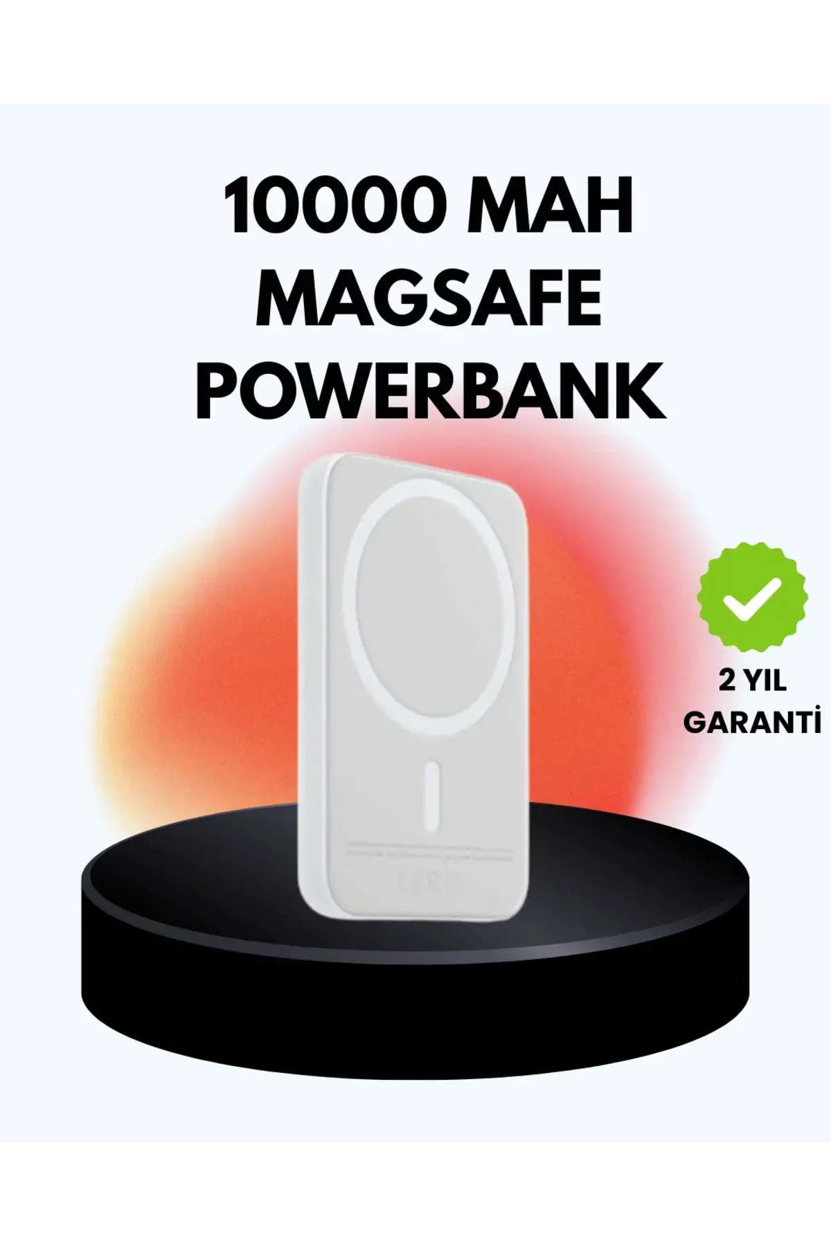 Ultra İnce Manyetik Powerbank Hızlı Şarj, Güçlü Tutuş, 10000 mAh Kapasite